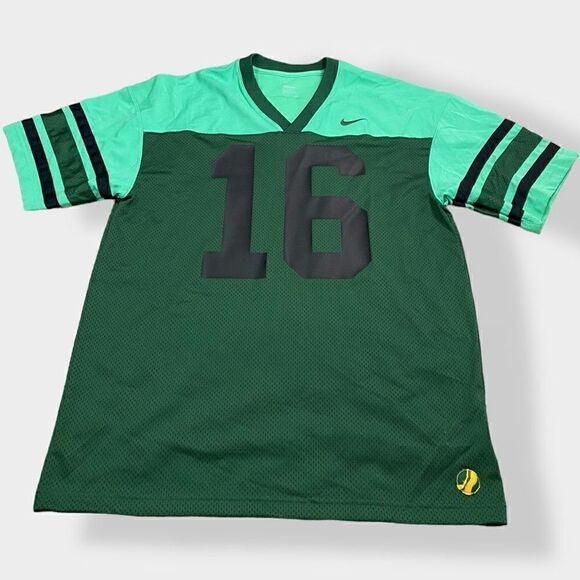 Nike Dri-Fit Mens Green/Black Plain Football Jersey size Large DV7364-341 New - Picture 2 of 10